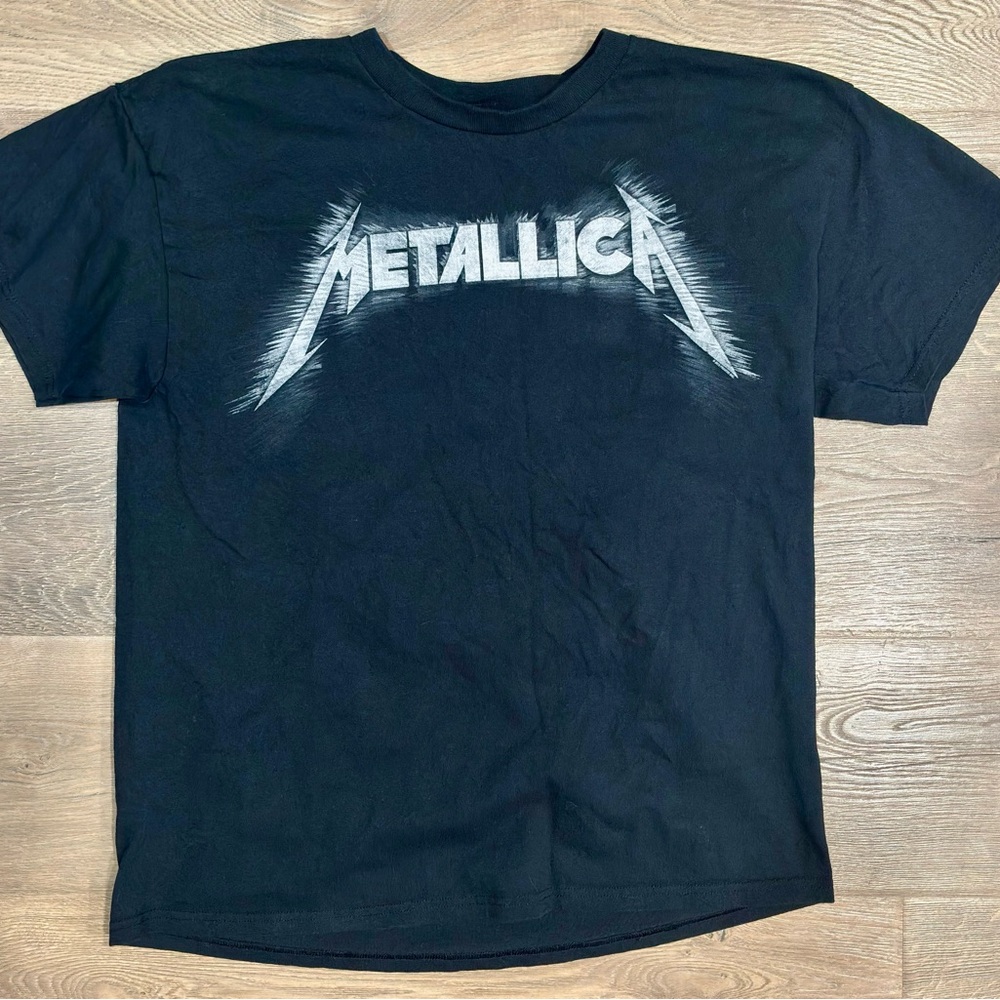 Metallica Spiked 2013 Double Sided Mens Black TShirt Medium/LG